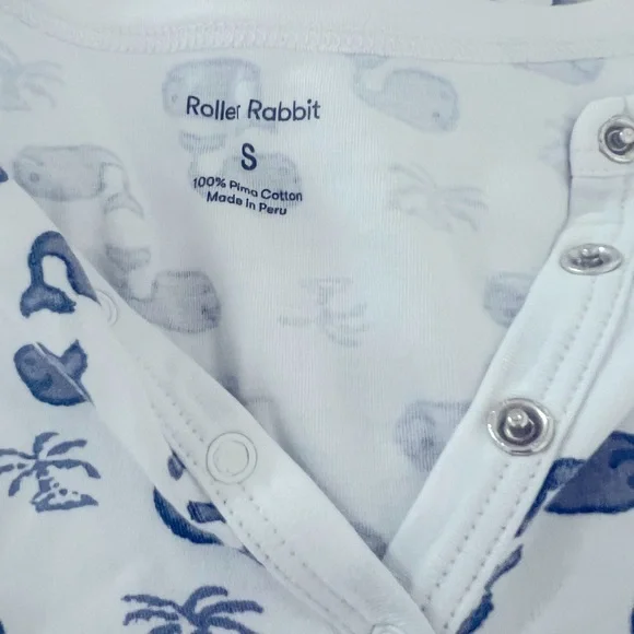 Roller Rabbit Blue Moby Polo pajama set - Picture 2 of 2